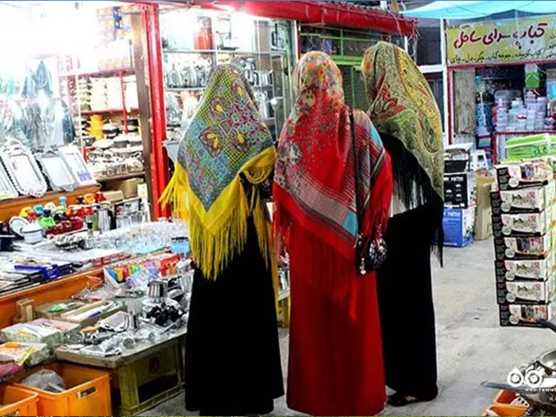 اسکله و بازار ساحلی بندر ترکمن